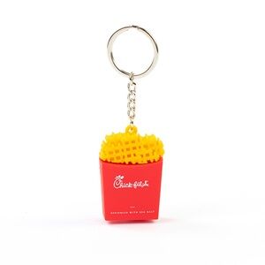 Limited Edition Chick-fil-A 3D Waffle Fry Keychain NWT